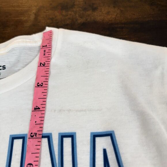 UNC University of North Carolina White t-shirt small Fanatics sportswear NC Blue - Picture 3 of 12